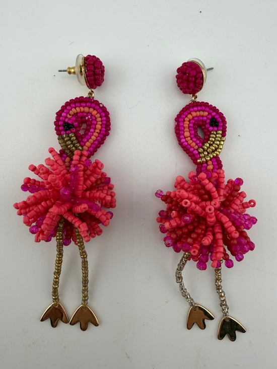 BaubleBar Jewelry - BaubleBar Flamingo Drop Earrings